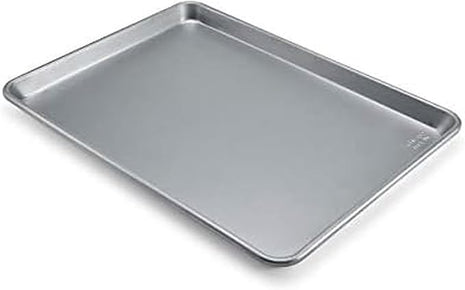 Chicago Metallic Commercial II Traditional Uncoated Large Jelly Roll Pan, perfect for jelly rolls, cookies, pastries, pizza, one-pan meals, roasted vegetables, and more, 16-3/4 by 12-Inch
