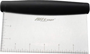 Dough Bowl Spatula & Stainless Steel Bench Scraper/Chopper,Multipurpose Kitchen Pastry Cutter Tool - Set of 3 Pieces