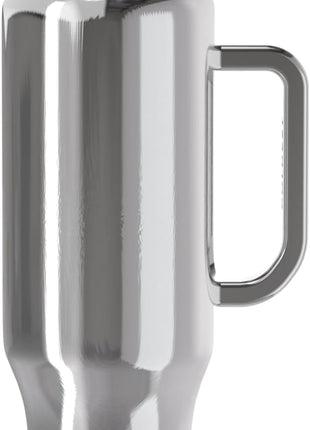 Coldest Tumbler with Handle and Straw, 100% Spill Proof Tumbler with Straw (3 Lids), Stainless Steel Insulated Leakproof Tumblers for Women Men, Cup Holder Friendly, 46 oz (Starship Reflections)