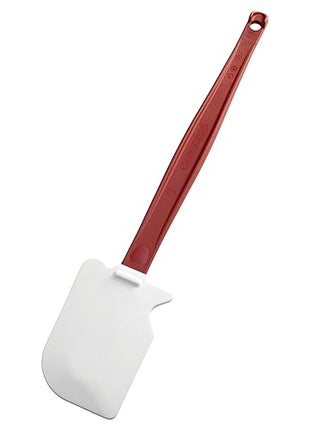 Rubbermaid Commercial Products High Heat Resistant Silicone Heavy Duty Spatula/Food Scraper 13.5-Inch 500 Degrees F Red Handle for Baking/Cooking/Mixing Commercial Dishwasher Safe