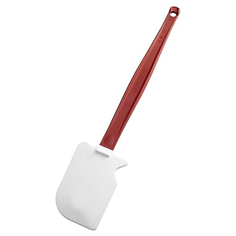 Rubbermaid Commercial Products High Heat Resistant Silicone Heavy Duty Spatula/Food Scraper 13.5-Inch 500 Degrees F Red Handle for Baking/Cooking/Mixing Commercial Dishwasher Safe