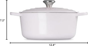 Le Creuset Enameled Cast Iron Signature Round Dutch Oven, 5.5 qt., Shallot