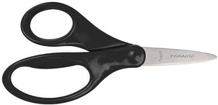 Fiskars 5" Pointed-Tip Scissors for Kids 4+ - Scissors for School or Crafting - Back to School Supplies - Color May Vary