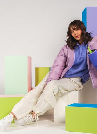 HydroJug Traveler - 32 oz Water Bottle with Handle & Flip Straw - Fits in Cup Holder, Leak Resistant Tumbler-Reusable Insulated Stainless Steel & Rubber Base - Gifts for Women & Men, Lime Rickey