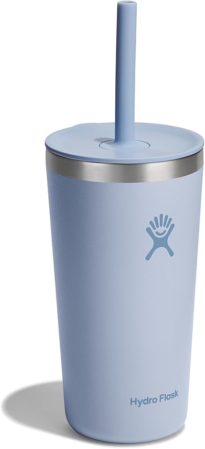 Hydro Flask All Around Tumbler Straw Lid, Insulated Travel Mug, Stainless Steel Coffee Cup 20 Oz Surf