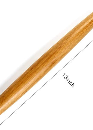 Classic French Rolling Pins Bamboo Wooden Rolling Pin for Baking Pizza Dough Pie Cookie, 13-Inch