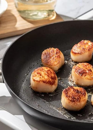 Scanpan Classic 14-1/4'' Nonstick Fry Pan – Compatible with Gas and Electric Stovetops, Metal Utensil Safe, Oven Safe to 500°F, Dishwasher Safe, Black