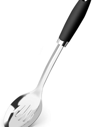 Brushed Stainless Steel Non-Slip Ergonomic Handle Spoon