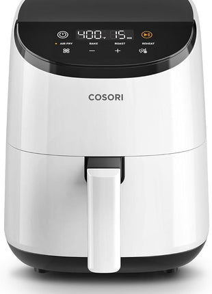 COSORI Air Fryer 2.1 Qt, 4-in-1 Small Mini Airfryer, Bake, Roast, Reheat, 97% Less Oil, Compact & Quiet, Nonstick & Dishwasher Safe Basket, 30 In-App Recipes with Nutrition Facts, Auto-Shut Off, White