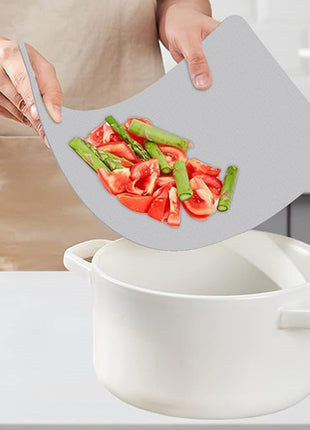 WK Plastic Flexible Cutting Boards for Kitchen, Flexible Cutting Board Mat Set of 10, Non Slip Cutting Mats with Hole, BPA Free, Dishwasher Safe, Multi Size