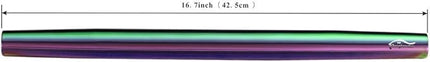 Berglander Rainbow Rolling Pin, 16.7 Inches Stainless Steel Colorful Matte Finish With Rainbow Titanium Plating Rolling Pin For Baking Pizza Dough, Pie, Cookie, Gift Ideas For Bakers.