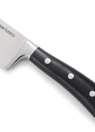 Amazon Basics Classic 8-inch Full Tang Stainless Steel Chef's Knife with Three Rivets, Silver