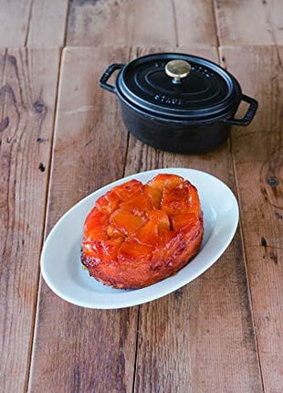 Staub La Cocotte Oval 40509-478 Pico Cocotte Oval Black 5.9 inches (15 cm) Small, Both Handed Casting, Enameled Pot, Induction Compatible, Japanese Authentic Product