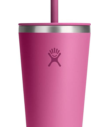 Hydro Flask All Around Tumbler Straw Lid, Insulated Travel Mug, Stainless Steel Coffee Cup 28 Oz Reef