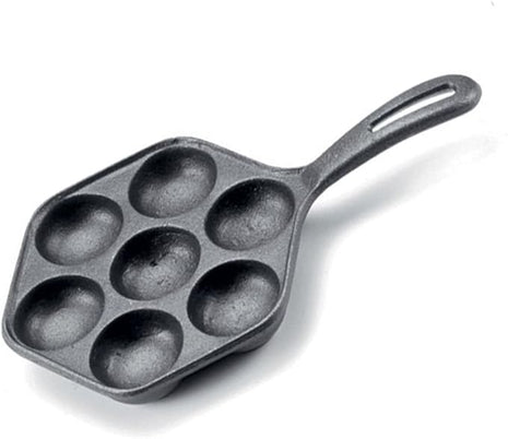 Norpro Cast Iron Stuffed Pancake Pan, Munk/Aebleskiver
