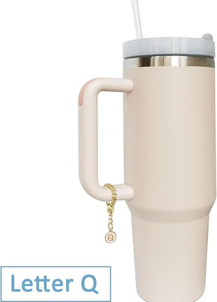 Letter Charm Accessories for Stanley Cup 2PCS Initial Name ID Personalized Handle Charm for Stanley Tumbler