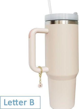 Letter Charm Accessories for Stanley Cup 2PCS Initial Name ID Personalized Handle Charm for Stanley Tumbler