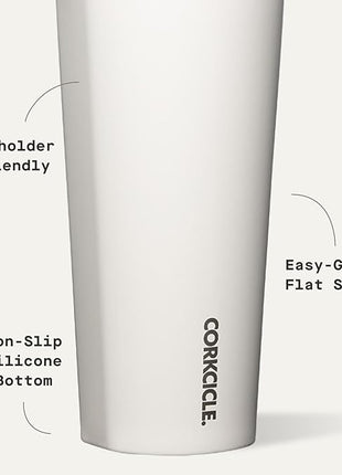 Corkcicle Classic Tumbler - Keeps Drinks Cold for 9 Hours & Hot for 3 - Triple-Insulated Stainless Steel - Holiday Tumbler Gift - 24 oz - Dune