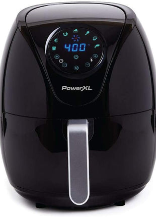 PowerXL Air Fryer 4 QT Maxx, Special Edition 2022, Extra Hot Air Fry, Cook, Crisp, Broil, Roast, Bake, High Gloss Finish, Black (4 Quart)