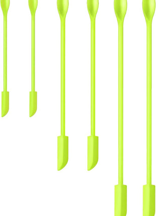 Silicone Spatula Set (6Pcs) - Mini Scraper Tool for Beauty & Food - Reach Every Last Drop, Multi-Size Spatulas for Makeup Jars, Lotion Bottles & Kitchen Containers