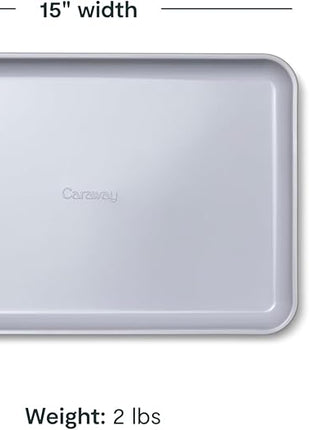 Caraway Non-Stick Ceramic Baking Sheet - Naturally Slick Ceramic Coating - Non-Toxic, PTFE & PFOA Free - Perfect for Baking, Roasting, and More - Medium (15" x 10") - Navy
