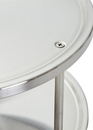 Juvale 2-Tier Lazy Susan Spice Rack Organizer for Cabinet - 10.5 in, Stainless Steel - Kitchen Countertop Organizer & Spice Carousel for Pantry Organization