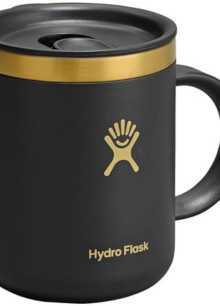 Hydro Flask Coffee Mug Gift Set - Insulated Stainless Steel, Non-Spill, Leak Proof Travel Mugs 12 Oz Black Tie Set