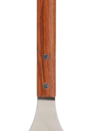 RSVP International Endurance BBQ Grill Spatula Flipper, 18" | Flip Burgers & Other Food w/ Long Handle that Keeps Hands Safe from Fire | Made from Stainless Steel & Rosewood