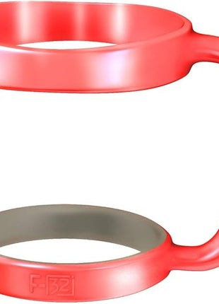 F-32 Handle - 19 COLORS - 30oz Size - Compatible with 30 oz YETI and 30 oz. OZARK TRAIL Tumbler Travel Mug - BPA FREE (30OZ, NEON WATERMELON, 1 Count (Pack of 1))