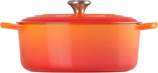 Le Creuset Enameled Cast Iron Signature Oval Dutch Oven, 5 qt, Flame