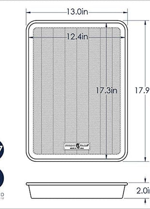 Nordic Ware Prism High-Sided Sheet Cake Pan, 1 Pack, Natural