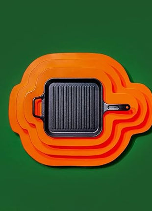 Lodge BOLD 12 Inch Seasoned Cast Iron Grill Pan; Design-Forward Cookware