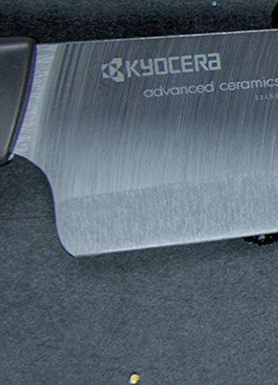 Kyocera FK-3PC-BKBK Ceramic Advanced Knife Set, 5.5" 4.5" 3", Black Handle With Black Blade