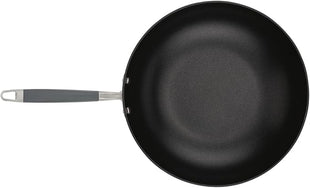 Anolon Advanced Home Hard-Anodized Nonstick Open Stock Cookware- Woks (12-Inch Open Wok, Moonstone)