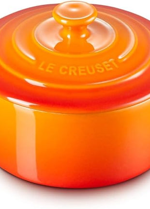 Le Creuset Stoneware Mini Round Cocotte, 8 oz., Flame