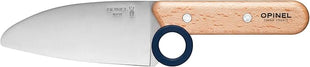 Opinel Le Petit Chef 254641 Kitchen Knife Set for Children, 3 Pieces, in Blue, Chef's Knife, Finger Guard, Peeler