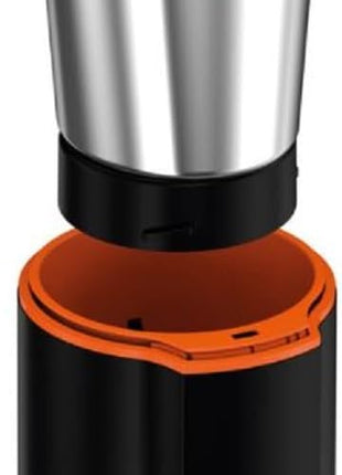 KRUPS Silent Vortex Electric Coffee Grinder: 3 oz Capacity, 5x Quieter, 175W Motor for Coffee Beans, Spices & Herbs - Removable Dishwasher-Safe Bowl, 12-Cup Yield, Black