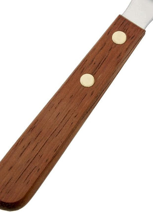 Ateco 1385 Offset Spatula with 4.5-Inch Stainless Steel Blade, Wood Handle, 4.5 Inch, natural