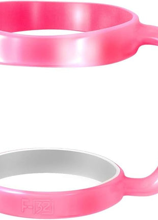 F-32 Handle - 19 COLORS - 30oz Size - Compatible with 30 oz YETI and 30 oz. OZARK TRAIL Tumbler Travel Mug (30OZ, HOT PINK (NEON))