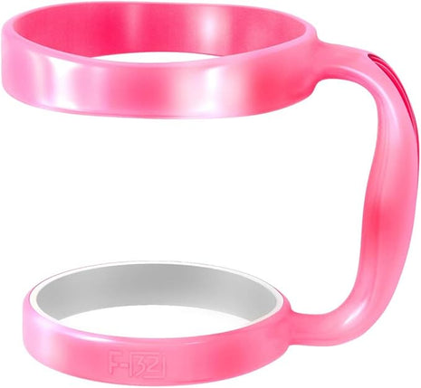 F-32 Handle - 19 COLORS - 30oz Size - Compatible with 30 oz YETI and 30 oz. OZARK TRAIL Tumbler Travel Mug (30OZ, HOT PINK (NEON))