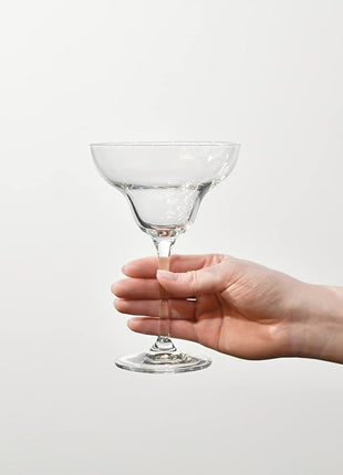 Krosno Margarita Cocktail Glasses, Set of 6, 9.1 oz, Mixology Collection, Ideal for Cocktails, Frozen Desserts, Dishwasher Safe, Made in Europe