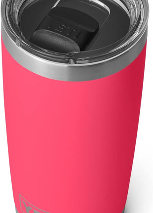 YETI Rambler 20 oz Tumbler Retired Color, Stainless Steel, Vacuum Insulated with MagSlider Lid, Bimini Pink