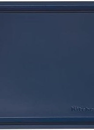 KitchenAid Classic Plastic Cutting Board with Perimeter Trench and Non Slip Edges, Dishwasher Safe, 8 x 10 inch, Ink Blue