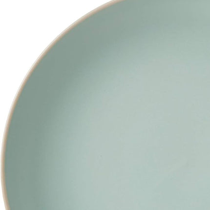 Gibson Home Rockaway Dinnerware, Teal Matte, Service for 4 (12pcs)