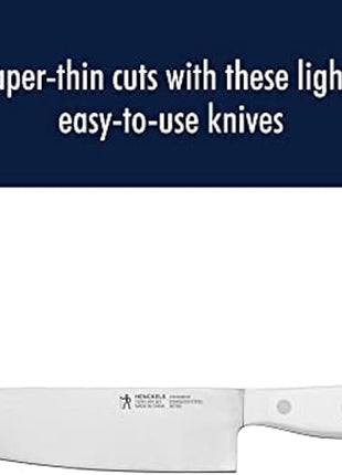 HENCKELS Statement Razor-Sharp 15-Piece White Handle Knife Set with Block, German Engineered Knife Informed by over 100 Years of Mastery