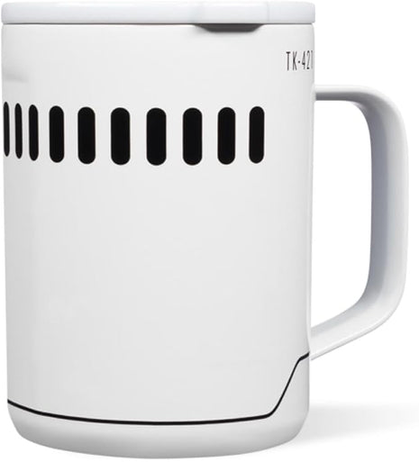 Corkcicle Classic Coffee Mug - Triple Insulated Stainless Steel for Travel - Shatter-Proof Lid - Keeps Drink Hot Over 3 Hours - Holiday Mug Gift - Great for Gifting Warmth - 16 oz - Stormtrooper