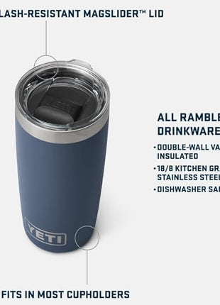 YETI Rambler 10 oz Tumbler, Stainless Steel, Vacuum Insulated with MagSlider Lid, Stainless
