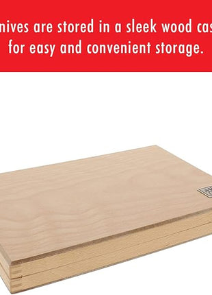 ZWILLING Contemporary Steak Knife Set of 8, Oval handle, Stainless Steel, with 12" x 10" case