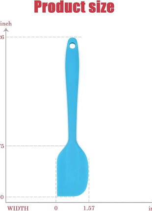 Silicone Spatula Heat Resistant Small Rubber Spatulas Cooking Utensil Set Non-Stick Flexible Rubber Essential Cooking Gadget For Cake/Cream/Pastry/Butter/Batter Mixing/Cooking-(5 Pieces)