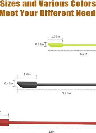 Silicone Spatula Set (6Pcs) - Mini Scraper Tool for Beauty & Food - Reach Every Last Drop, Multi-Size Spatulas for Makeup Jars, Lotion Bottles & Kitchen Containers